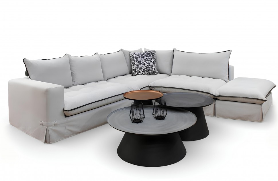 Tango Corner Sofa σε μεγάλη γωνία, σε λευκό φόντο. (Preview 1)