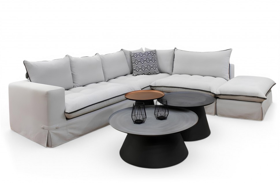 Tango Corner Sofa σε μεγάλη γωνία, σε λευκό φόντο. (Preview 1)