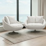 Πολυθρόνες τύπου lounge με μαξιλάρια σε μοντέρνο χώρο με παράθυρο. (Thumb 4)