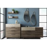 Καθρέφτης Rope με διακοσμητικό σχοινί σε φυσικό χρώμα, πάνω από συρταριέρα. (Thumb 5)