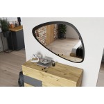 Οβάλ καθρέφτης LETTO με φυσικό φινίρισμα τοποθετημένος πάνω από συρταριέρα. (Thumb 4)