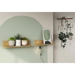Ράφια τοίχου Letto πάνω σε πράσινο τοίχο με hanging decor. (Thumb 2)