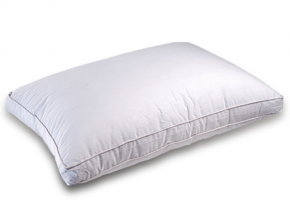 272 Μαξιλάρι Percale 100% Cotton Down Proof Δίγαζο Piping με φάσα Μέτριο 50 x 70cm (Preview 1)