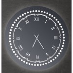 Γυάλινος Φωτιζόμενος Καθρέφτης Ρολόι N10 Φ104cm (Thumb 4)