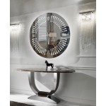 Γυάλινος Φωτιζόμενος Καθρέφτης Ρολόι N20 Φ104cm (Thumb 3)