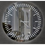 Γυάλινος Φωτιζόμενος Καθρέφτης Ρολόι N40 Φ104cm (Thumb 3)