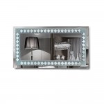 Γυάλινος Φωτιζόμενος Καθρέφτης D140 158 x 83hcm (Thumb 1)