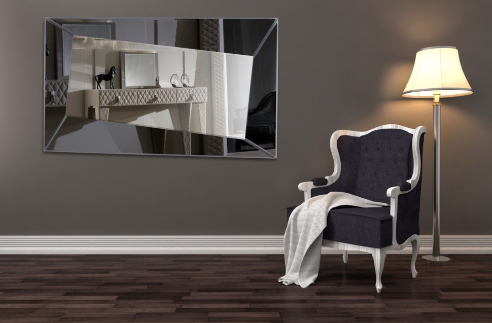 Γυάλινος Καθρέφτης D130 158 x 83hcm (Preview 3)