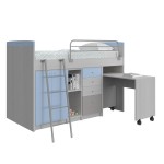 Κουκέτα Magic για στρώμα 90x190cm με αποθηκευτικούς χώρους και τροχήλατο γραφείο 02.00017 (Thumb 4)