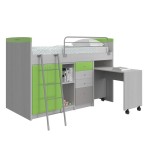 Κουκέτα Magic για στρώμα 90x190cm με αποθηκευτικούς χώρους και τροχήλατο γραφείο 02.00017 (Thumb 6)