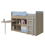 Κουκέτα Magic για στρώμα 90x190cm με σταθερό γραφείο και αποθηκευτικούς χώρους 02.00018 (Thumb 3)