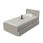 Κρεβάτι Παιδικό Uni για στρώμα 90x190cm/200x110cm με συρτάρια αποθήκευσης 01.00040 (Thumb 4)