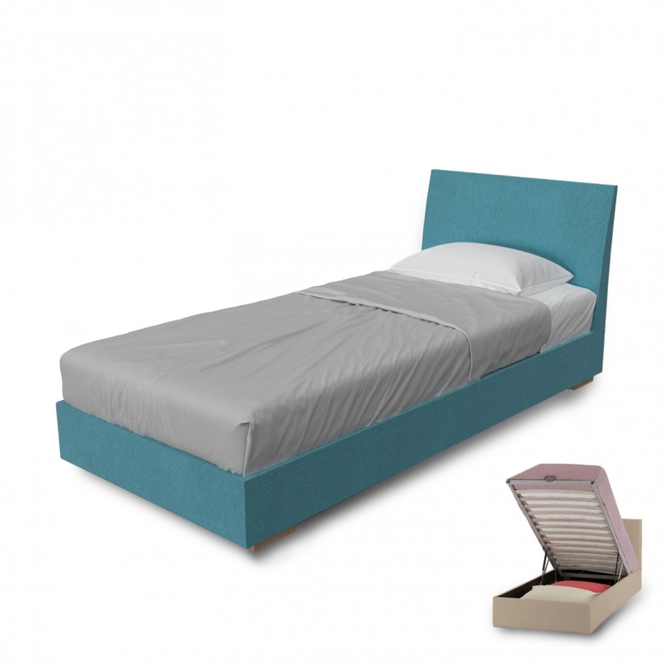 Κρεβάτι Παιδικό Υφασμάτινο Dream για στρώμα 200x90cm/200x110cm με αποθηκευτικό χώρο 01.00022 (Preview 1)
