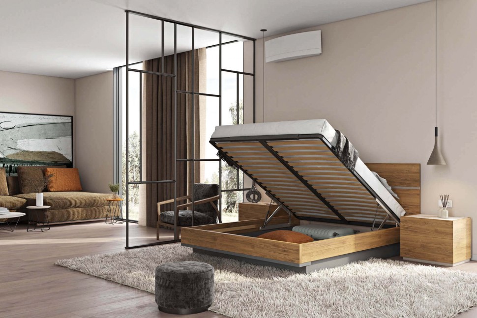 Κρεβάτι Loft Letto με αποθηκευτικό χώρο – ανοιχτός μηχανισμός. (Preview 5)