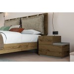 Κομοδίνο LETTO με λιτή boho γραμμή και δύο συρτάρια. (Thumb 21)