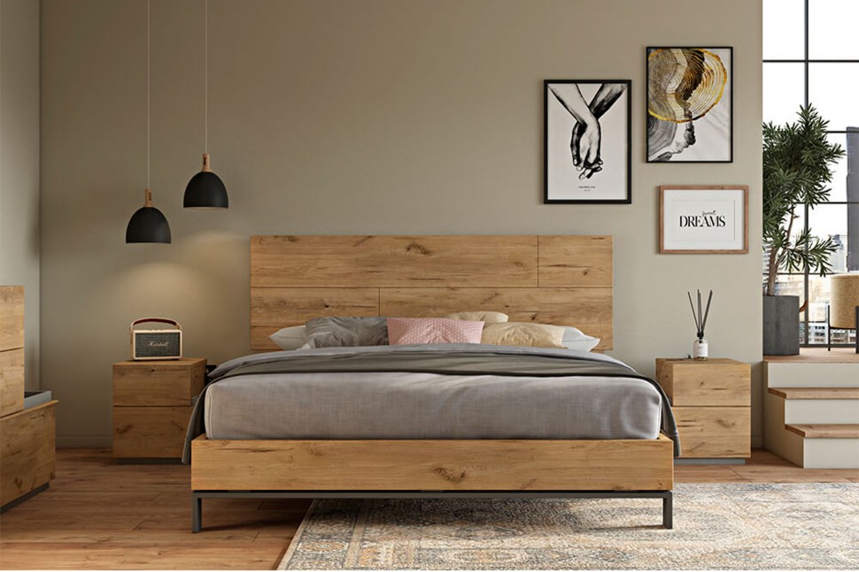 Μοντέρνο κρεβάτι ύπνου LETTO σε φωτεινό χώρο, χωρίς μαξιλάρες. (Preview 4)