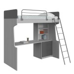 Κουκέτα Super Loft Με Βιβλιοθήκη και Γραφείο 02.00015 (Thumb 4)