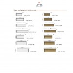 Τεχνικό διάγραμμα με συμπληρωματικά modules Luxx της σειράς Letto: επτά ορθογώνια ράφια διαφορετικών διαστάσεων. (Thumb 7)