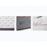 Κοντινή λήψη της ετικέτας Riva Bedding Mercury με zipper, σήμανση Cashmere και πλέγμα αερισμού στο πλαϊνό ύφασμα. (Thumb 4)