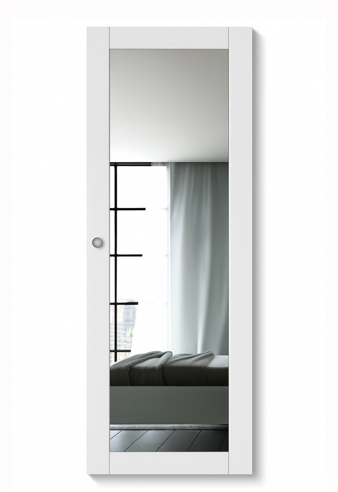 Ντουλάπι LETTO με καθρέφτη σε minimal design για υπνοδωμάτιο. (Preview 1)