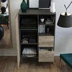 Ανοιχτό ντουλάπι αποθήκευσης LETTO με εσωτερικά ράφια για ρούχα και βιβλία. (Thumb 13)