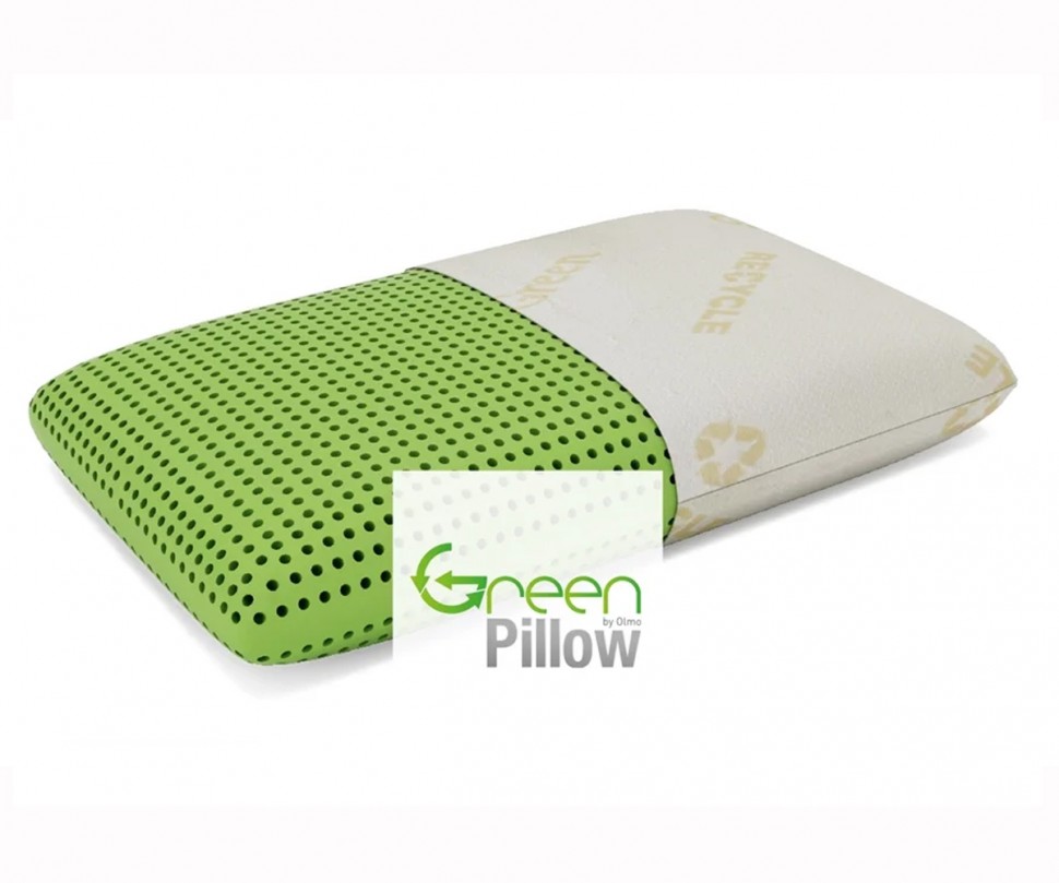 Οικολογικό μαξιλάρι ύπνου Green Pillow με διάτρητη επιφάνεια και ανακυκλώσιμο κάλυμμα. (Preview 1)