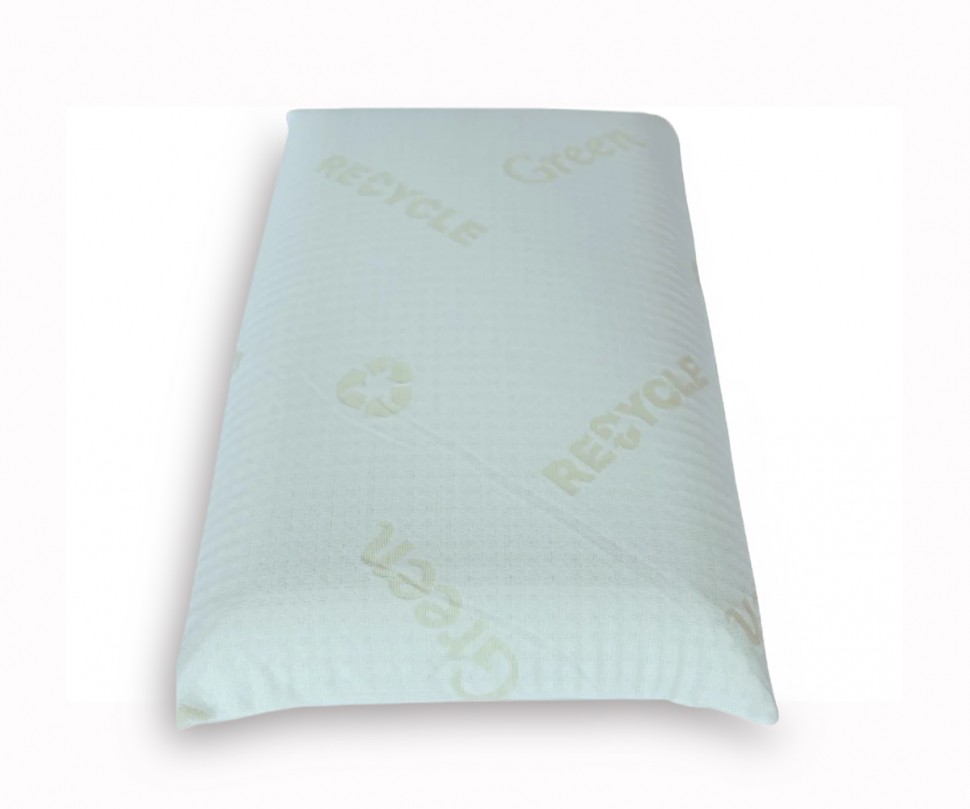 Μαξιλάρι Green Pillow με κάλυμμα από ανακυκλώσιμες ίνες και eco-friendly σήμανση. (Preview 3)