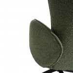 Πολυθρόνα relax Oval σε πράσινο ύφασμα – άποψη μπράτσου. (Thumb 6)