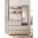 Συρταριέρα Loft με καθρέφτη και ράφια, σε minimal φυσική ξύλινη διάθεση. (Thumb 7)