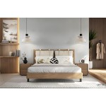 Minimal κρεβάτι Letto Notte από φυσικό ξύλο με μαξιλάρια. (Thumb 2)