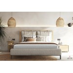 Minimal κρεβάτι Letto Notte από φυσικό ξύλο με μαξιλάρια. (Thumb 2)