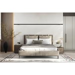 Minimal κρεβάτι Letto Notte από φυσικό ξύλο με μαξιλάρια. (Thumb 9)