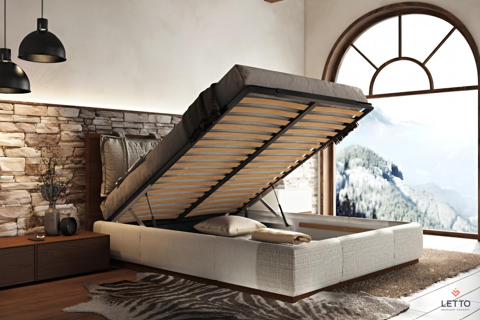 Minimal κρεβάτι Letto Notte με ανοιχτό μηχανισμό αποθήκευσης. (Preview 7)