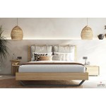 Minimal κρεβάτι Letto Notte με μαξιλάρια και μεταλλική βάση, σε μοντέρνο υπνοδωμάτιο. (Thumb 2)