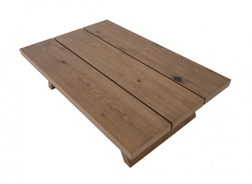 Μοντέρνο coffee table από φυσικό ξύλο δρυς με λοξές βάσεις και μίνιμαλ design – ιδανικό για σαλόνια σε σκανδιναβικό ή boho στυλ. (Preview 4)
