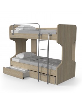 Κουκέτα Top για στρώμα 90x190cm με συρτάρια αποθήκευσης 02.00002