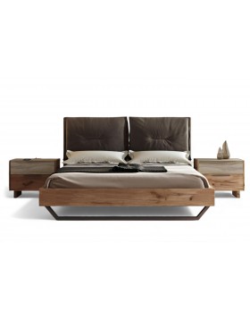 Σετ Κρεβατοκάμαρας 5τμχ Loft4 M.22 Light Brown Rustic Oak