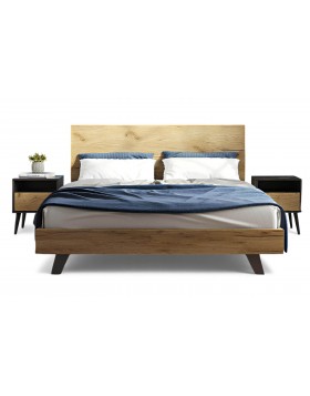 Σετ Κρεβατοκάμαρας 5τμχ Loft8 M.22 Light Brown Rustic Oak