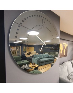 Γυάλινος Φωτιζόμενος Καθρέφτης Ρολόι N50 Φ104cm | Εκθεσιακό Άλιμος
