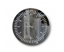 Γυάλινος Φωτιζόμενος Καθρέφτης Ρολόι N40 Φ104cm
