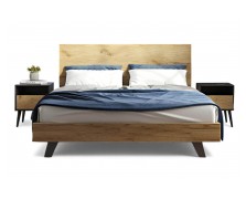 Σετ Κρεβατοκάμαρας 5τμχ Loft8 M.22 Light Brown Rustic Oak